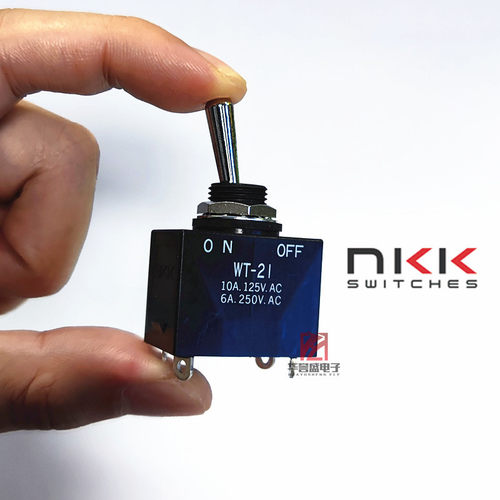 日本NKK WT-21S WT21S 环境密封摇头开关 4脚2档 防水IP67