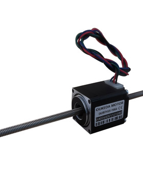 28贯通电机 28贯通式步进电机 大导程4 丝杆长150 活塞运动NEMA11