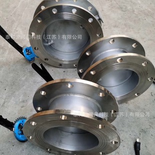 D341W 200 H不锈钢手动开关涡轮双法兰硬密封放通风蝶阀DN125