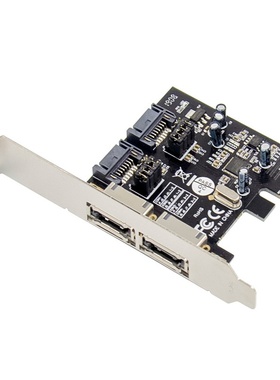 PCI-E转SATA卡 ESATA卡 2个外置eSATA接口 PCIE转3.0SATA扩展卡