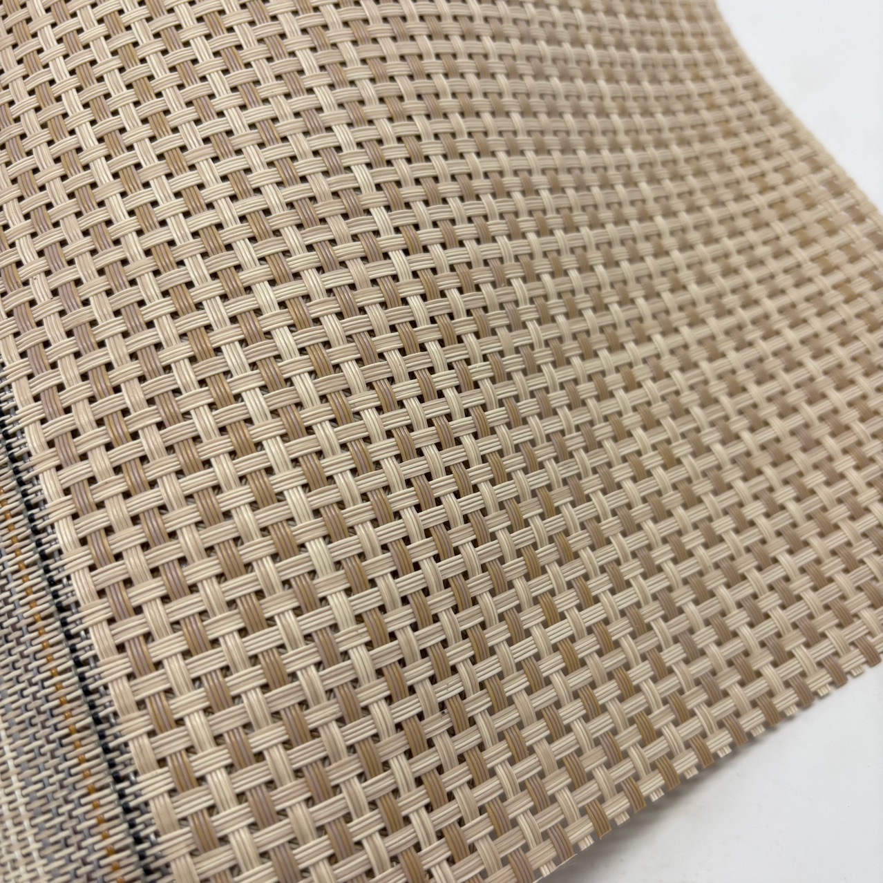 家具配件特斯林面材衣柜装饰面材料编织布PVC抽屉面格子背胶自粘