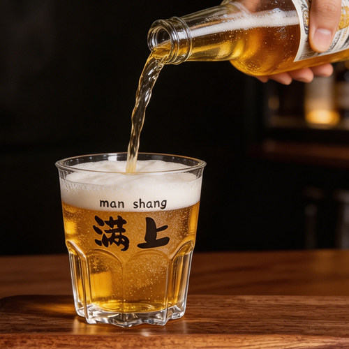 高档航空透明一次性啤酒杯创意