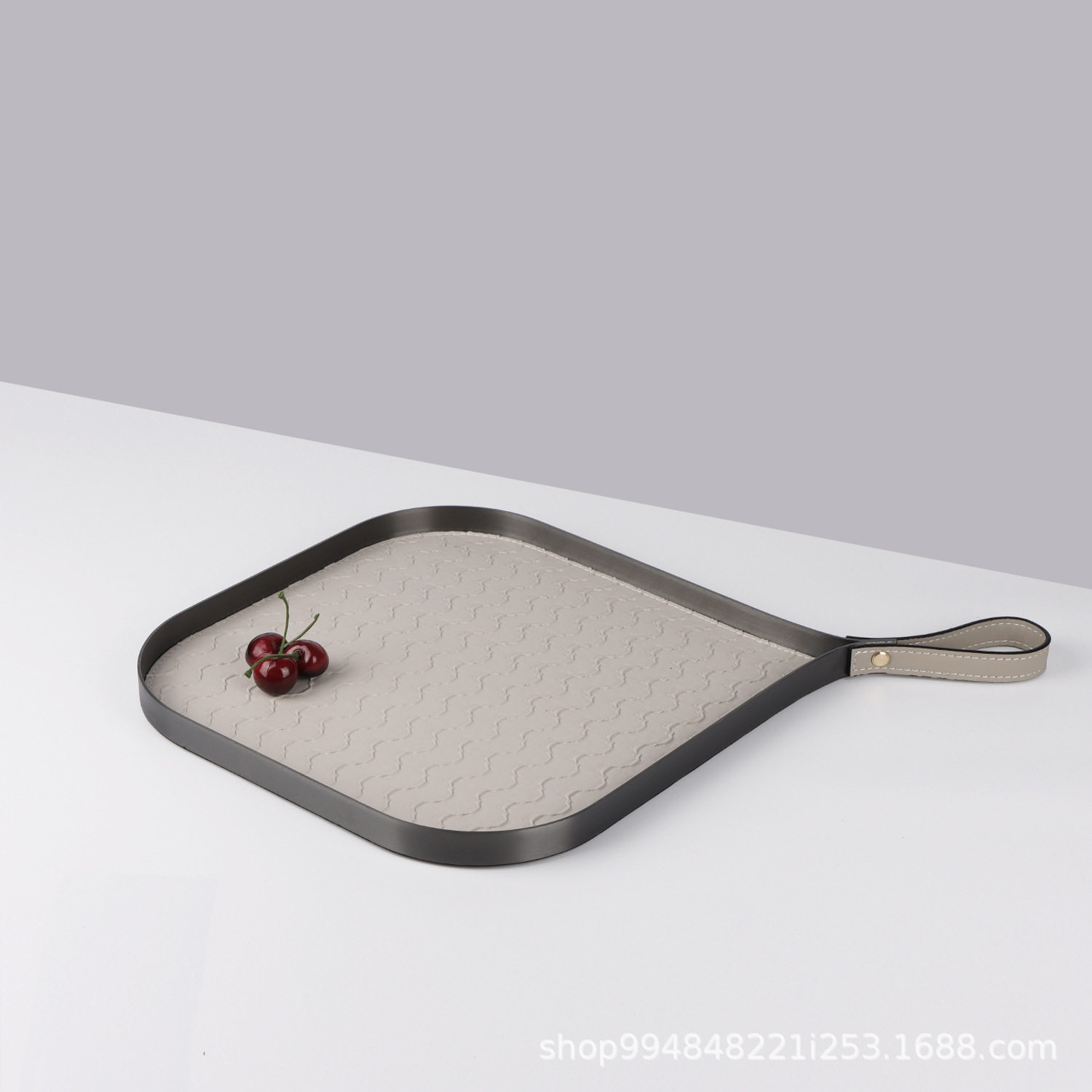 现代简约高档皮革装饰托盘样板间售楼处客厅桌面摆件香薰盘装饰品,模玩/动漫/周边/娃圈三坑/桌游,文化/体育周边,淘宝优惠券,粉丝福利购,淘宝优惠卷