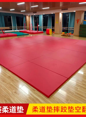 柔道垫子榻榻米JUDO空翻合气道垫搏击跆拳道摔跤训练柔道比赛垫