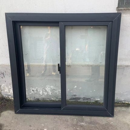 塑钢推拉窗黑色打包箱塑钢窗1100×1120mm
