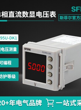 PZ195U-DK1单相485直流数字显示电压表——风光互补发电竞赛专用
