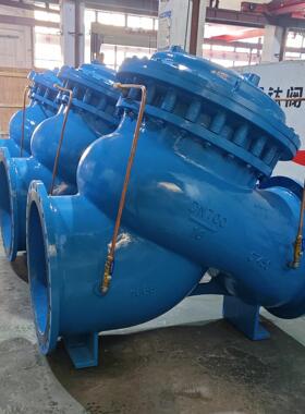 全通径多功能水泵控制阀法兰隔膜式JD745X-16QDN700金钛制造
