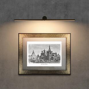 镜前灯免布线画展灯长条壁灯北欧壁画灯民宿LOGO照画背景墙挂画灯