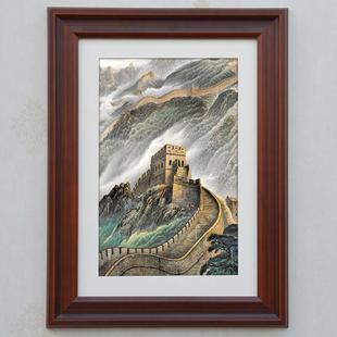 实木相框挂墙16 24 30 36寸4k卡纸画 画框中式框 中国风创意像框