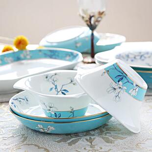 碗盘家用高档酒店摆台餐具乔迁新居礼品碗碟套装结婚礼品实用高档