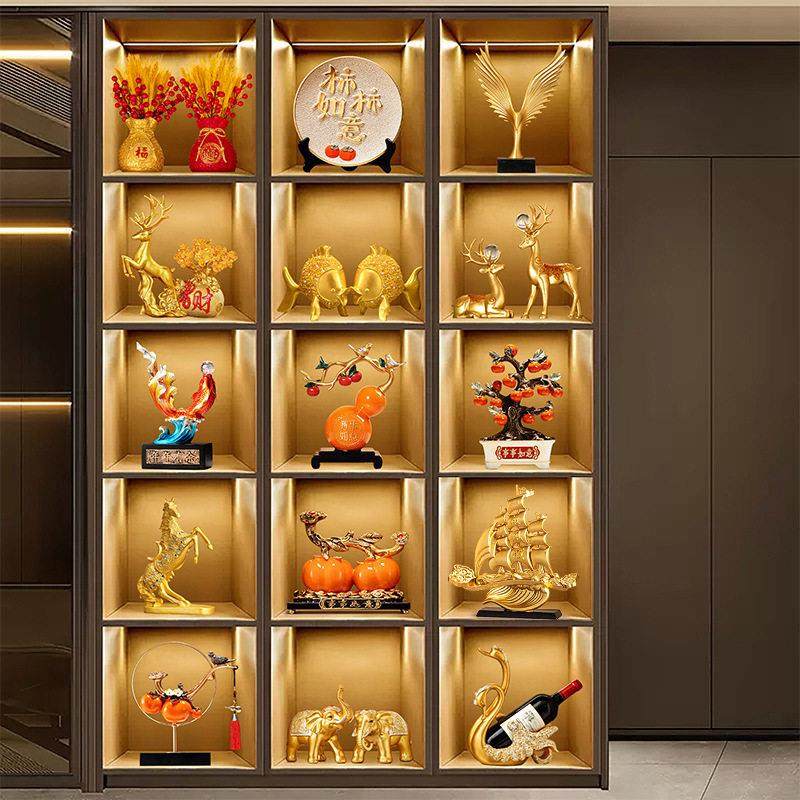 轻奢风家居酒柜档摆件乔迁新居的摆饰客厅玄关家居装饰摆件,家居饰品,装饰摆件,淘宝优惠券,粉丝福利购,淘宝优惠卷