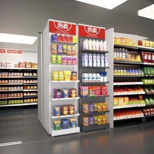 小超市货架便利店零食展示架饮料置物架槟榔促销多层铁架窄简易