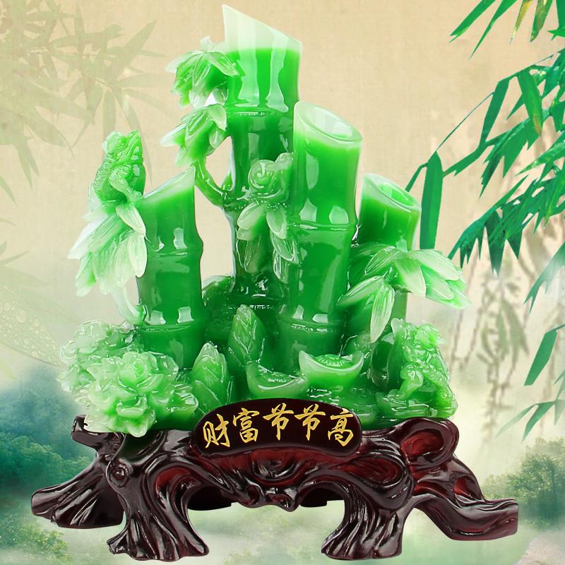竹子摆件财富节节高工艺品家庭客厅电视柜装饰店铺开业乔招财礼品