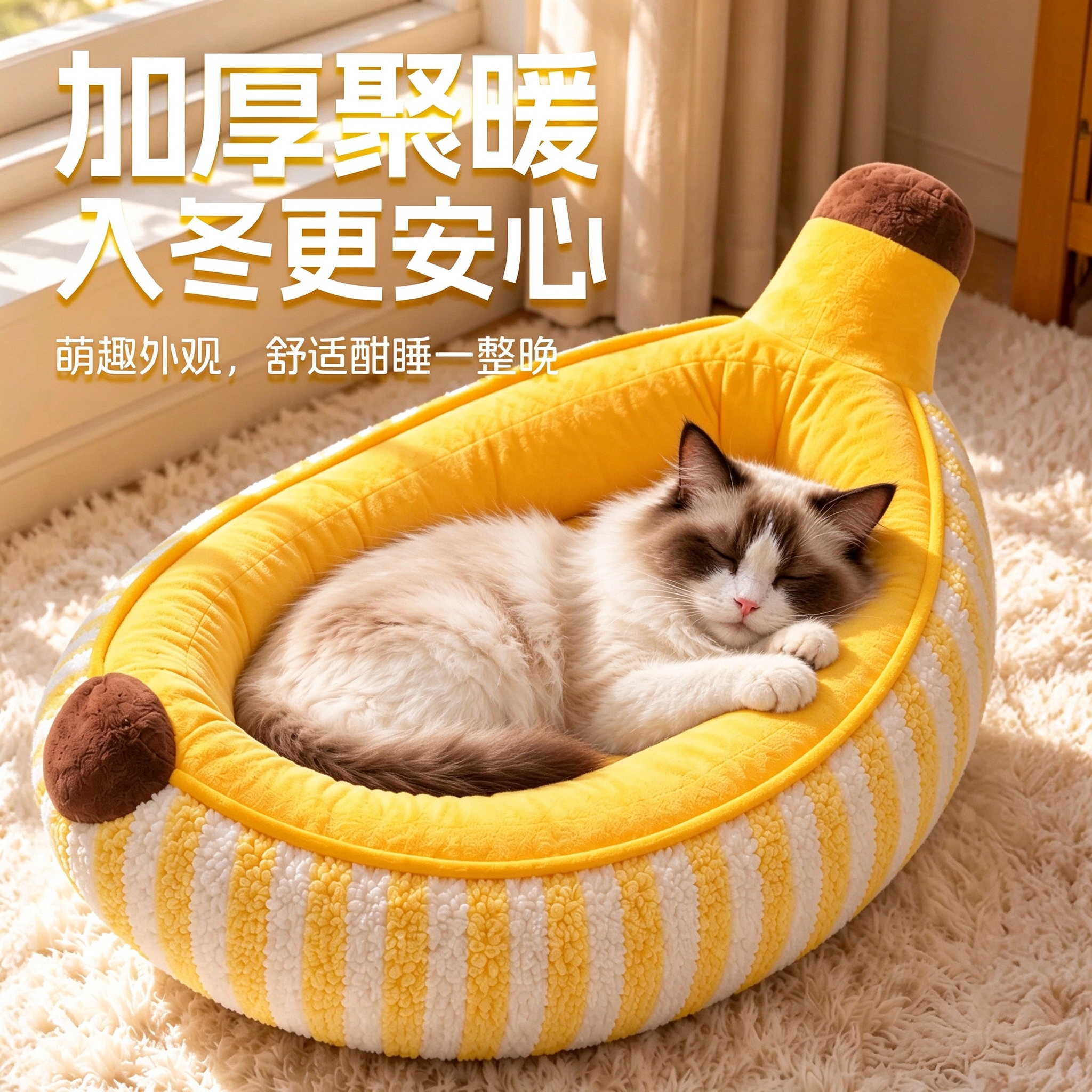 代香蕉窝猫窝窝冬季加厚猫窝