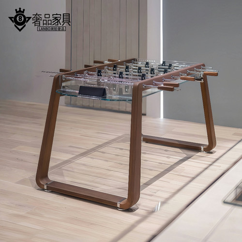 意式创意足球桌高级玻璃娱乐球桌