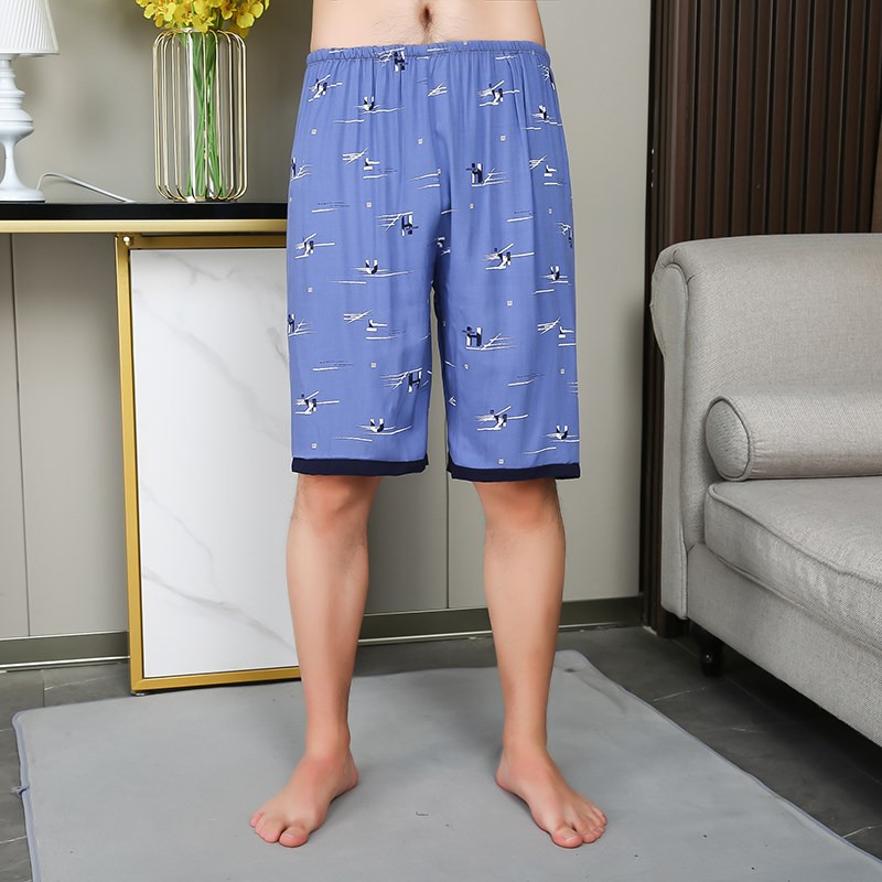 人造棉男加肥加大码200斤300斤短裤棉绸夏季Q宽松薄款胖子肥佬裤