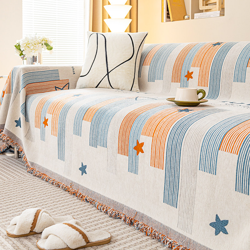 夏季万能沙发巾四季通用盖布全盖沙发垫套罩M盖毯单三人防滑万能