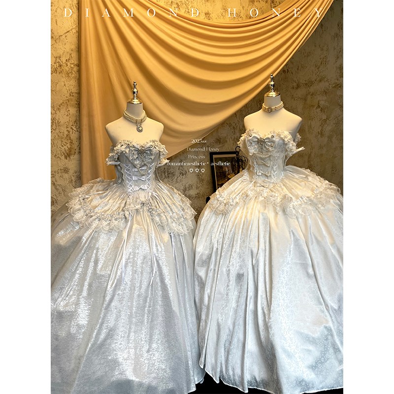 【白月光恋e人】浪漫纪念仪式感纪念日成人礼可订婚穿小礼服裙