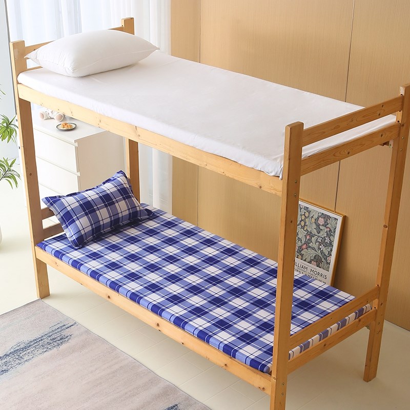 宿舍床垫单人加厚防潮垫单位寝室耐脏软I垫褥学生军绿色硬质棉垫