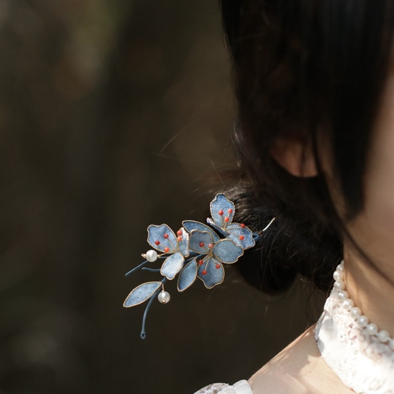 新中式头饰发簪盘发m古风旗袍发饰秀禾服汉服发钗秋冬新款日常宋