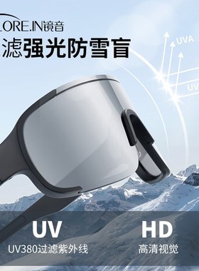 登山护目镜冬季防风雪盲症爬山雪山雪地防紫外线墨镜W徒步户外眼