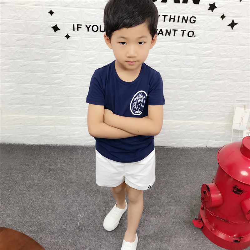 童装夏儿童白色短裤男童外穿薄款女童时尚P裤子宝宝热裤中大童