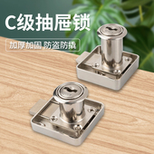 办公桌抽屉锁暗装 斜m舌防盗衣柜门锁文件橱柜宿舍员工储物柜锁家