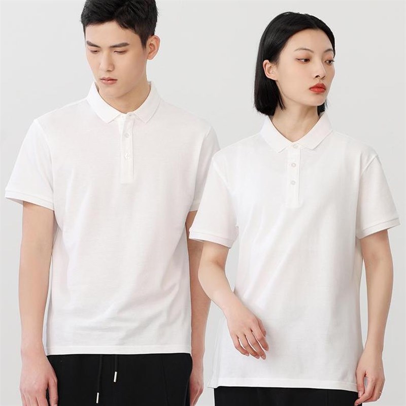 南宁服装polo衫定制高端翻领短袖T恤L工作服印logo文化衫