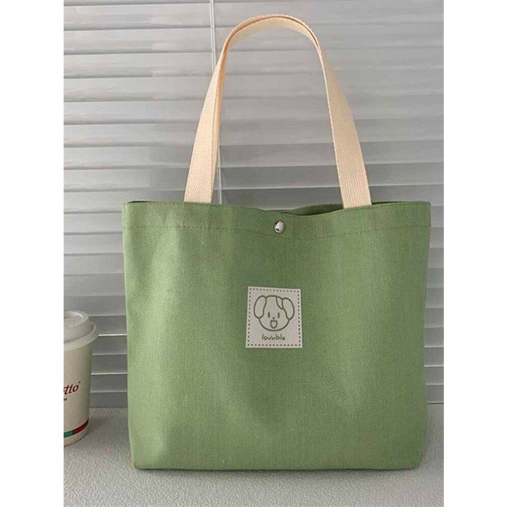 出门上班小拎包高级感杂物帆布包轻便小拎袋通勤包女大容量带饭包