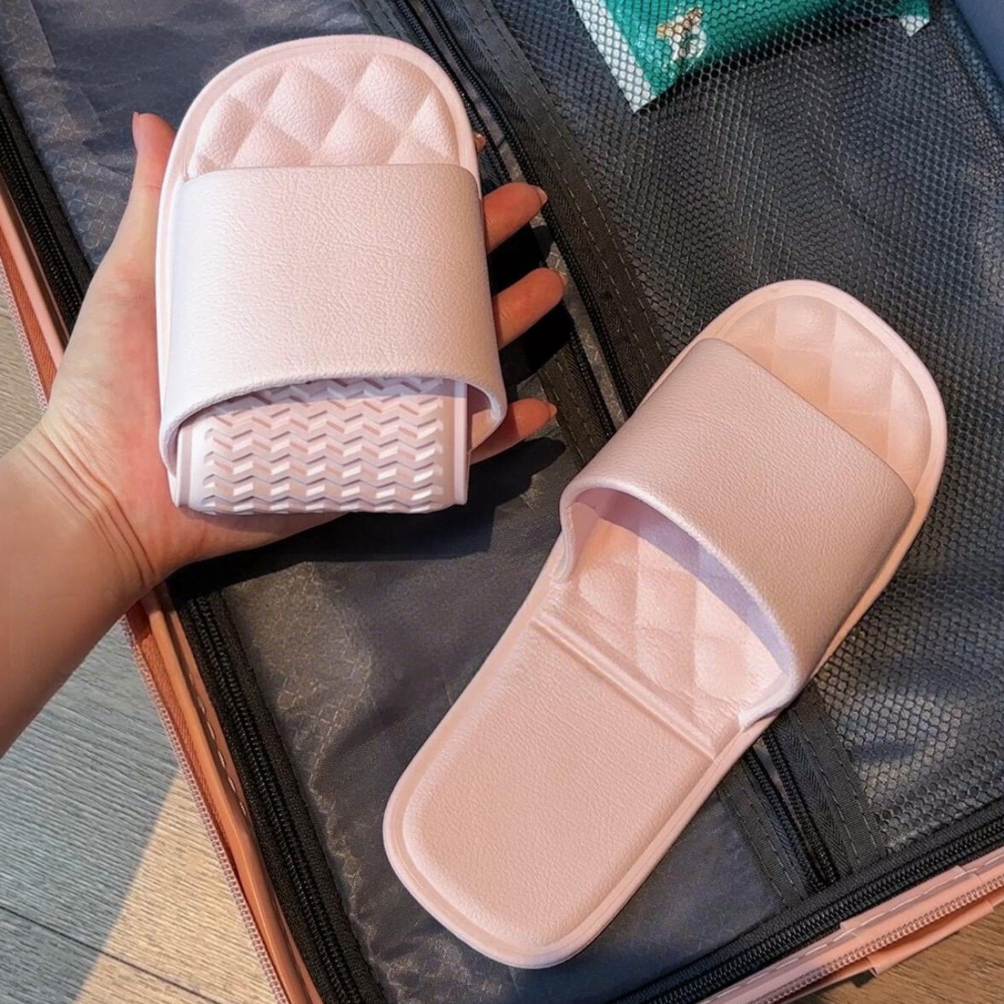 【旅行好物】旅行折叠拖鞋防滑便携式差旅旅行折叠拖鞋平底男女款