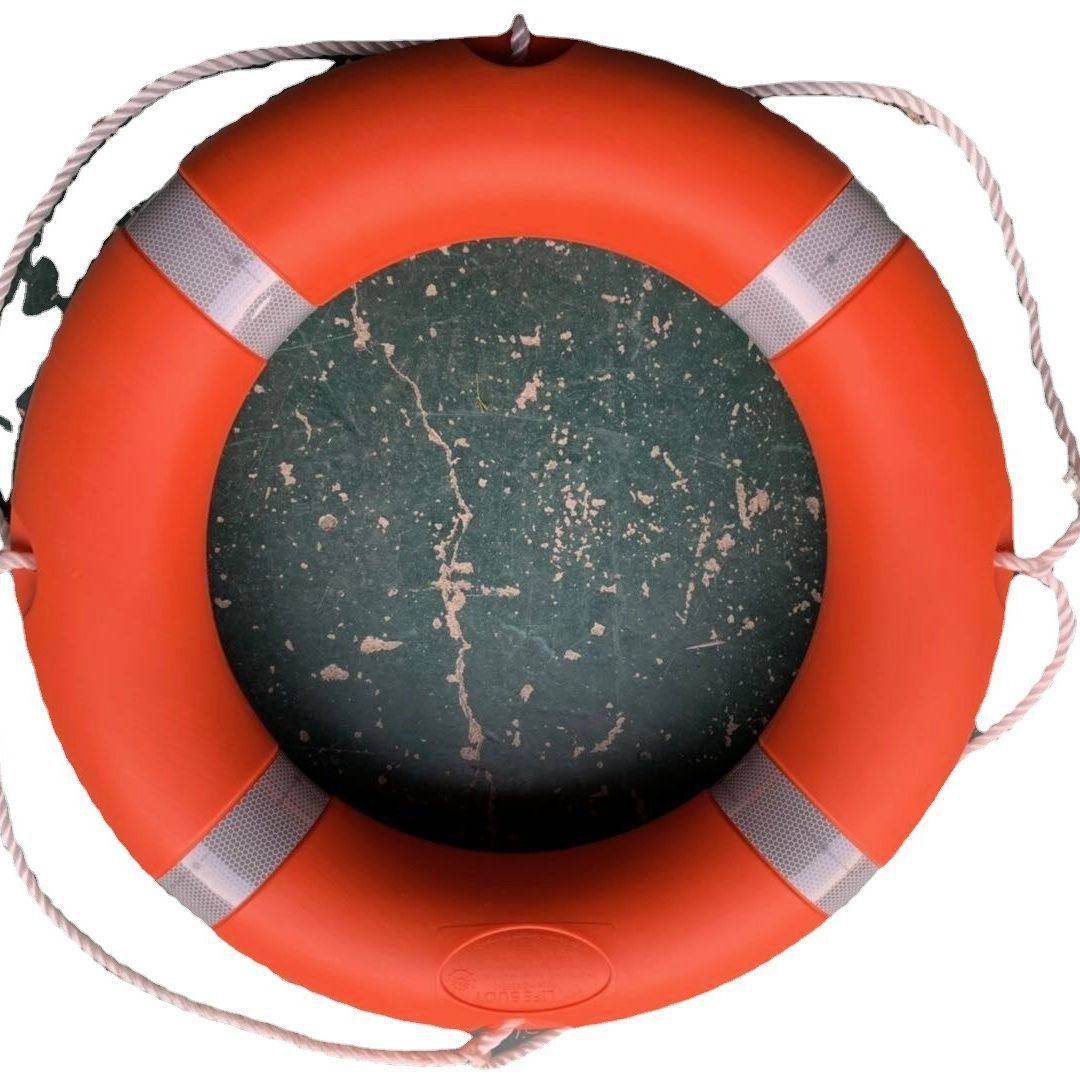 免充气实心泡沫救生圈消防激流救生漂浮圈海上船舶塑料游泳圈