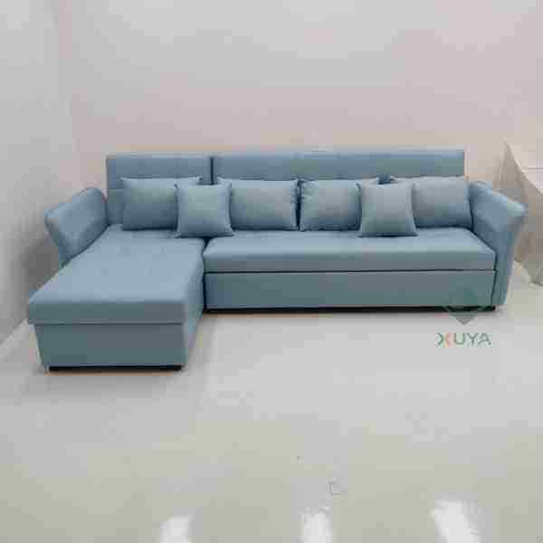 客厅公寓布艺沙发组合可拆洗多功能沙发床两用推拉折叠储物沙发床