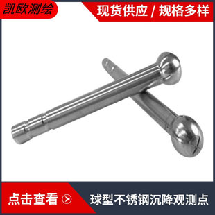 不锈钢导线点导线桩大桥墩身沉降观测点球头桩十字测钉测量标志