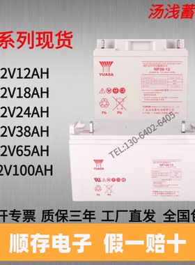 汤浅蓄电池NP100-12/NP38-12/NP24-12/12V100AH/38/24安时UPS专用