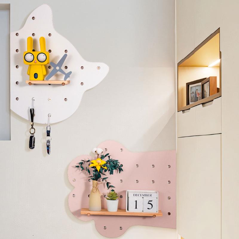 木目iwood 创意入户玄关多色仿猫洞洞板 可定制木质猫咪收纳架