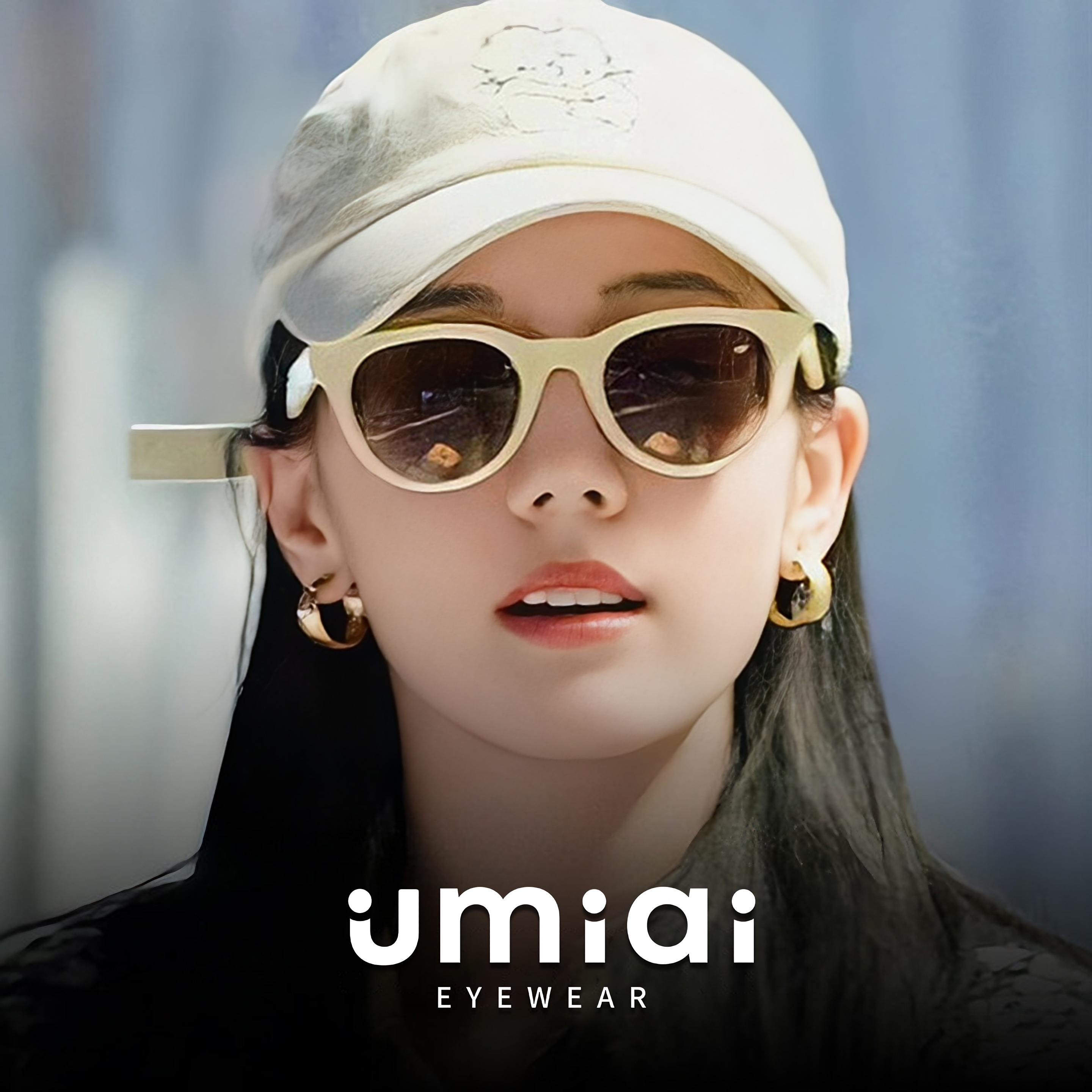 迪丽热巴同款白色墨镜女白框高级感2026新款可配度数偏光太阳眼镜