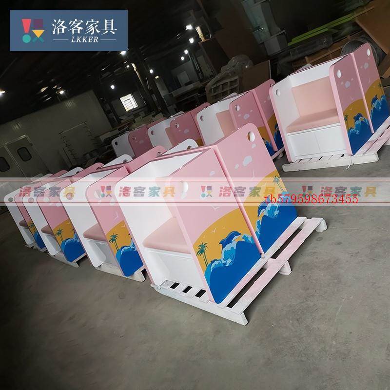 儿童医院等候区输液沙发多功能注射吊针桌卡通预检分诊等候椅定制