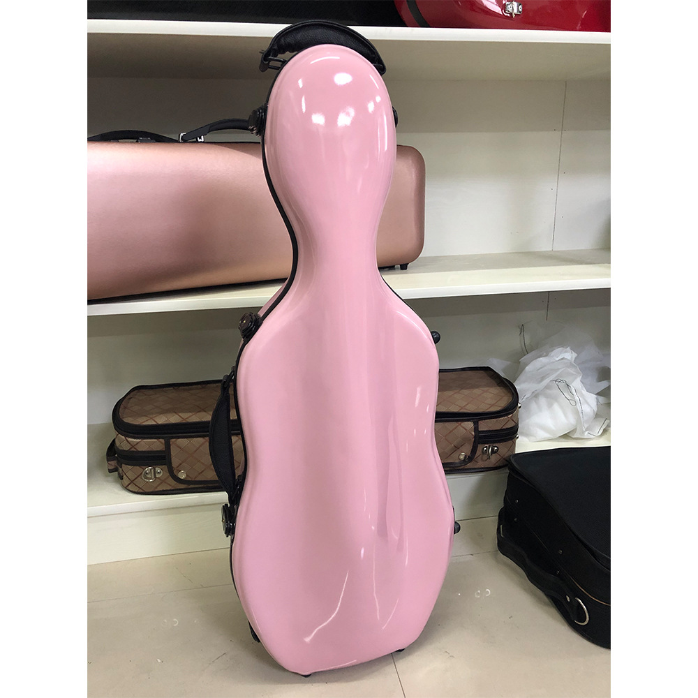 高档站立形状 玻璃钢 pc 材质琴盒 防摔防雨 锁扣 中提琴硬盒