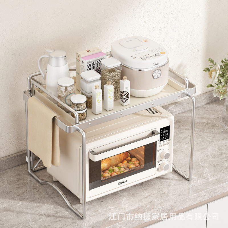 微波炉架厨房置物架台面式多层整理收纳架子多功能烤箱锅架货架