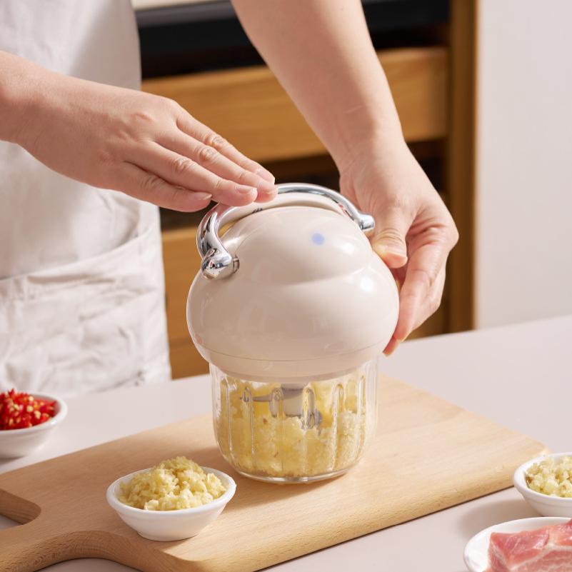 设计 电动捣蒜器绞肉机 多能功小型打肉馅搅拌姜蒜泥料理机拌馅机