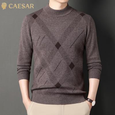 休闲毛衣凯撒大帝2024秋冬新款