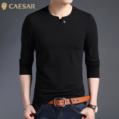 凯撒大帝男士秋季新款百搭T恤