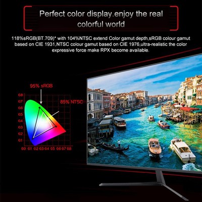 32寸1K 2K144/165hz高刷轻薄电竞屏 平面高清LED显示器源头厂家