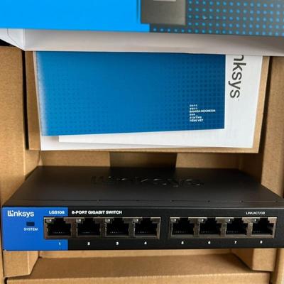 Linksys八口千兆交换机LGS108全新未使用现货