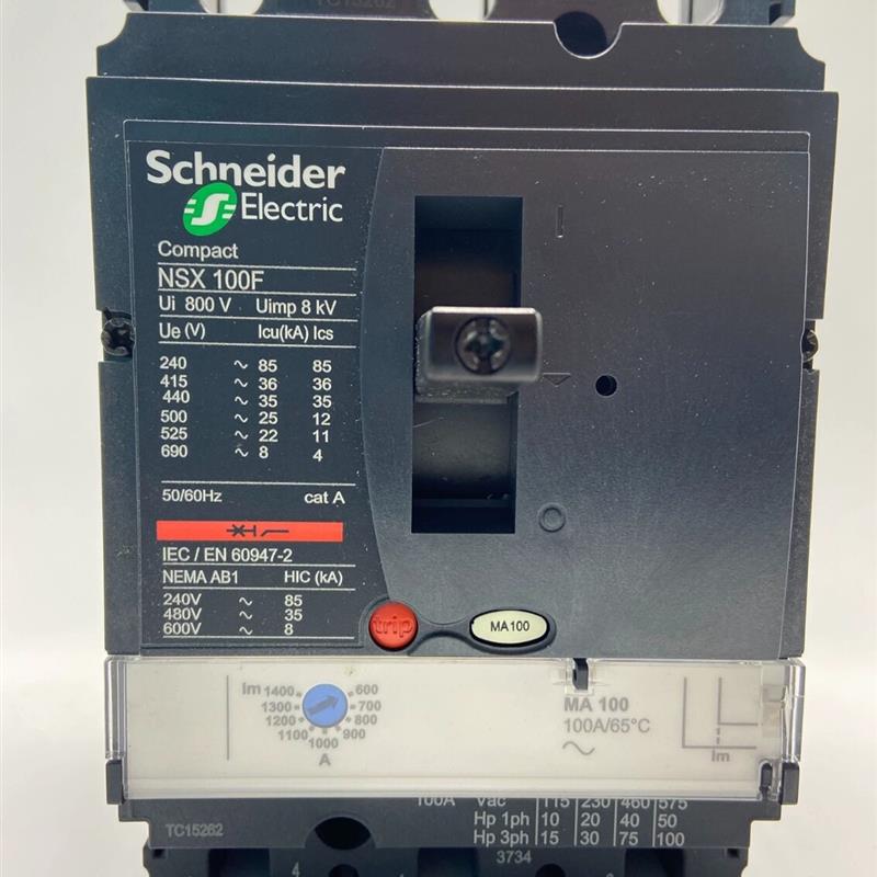 断路器NSX100F MA100 3P3D电动机保护LV429740全新原装库存