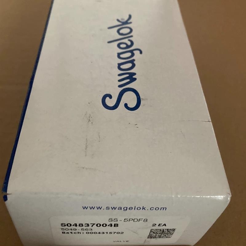 Swagelok SS-5PDF8不锈钢提升旋塞螺纹阀帽针阀 1/2 FNPT