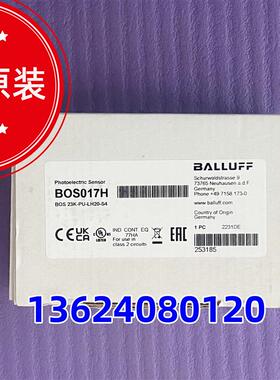 BOS017H德国BALLUFF激光传感器 BOS 23K-PU-LH20-S4 现货
