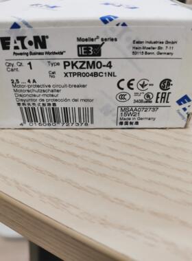 伊顿穆勒PKZM0-4进口马达保护断路器UL CSA EATON标非MOELLER标