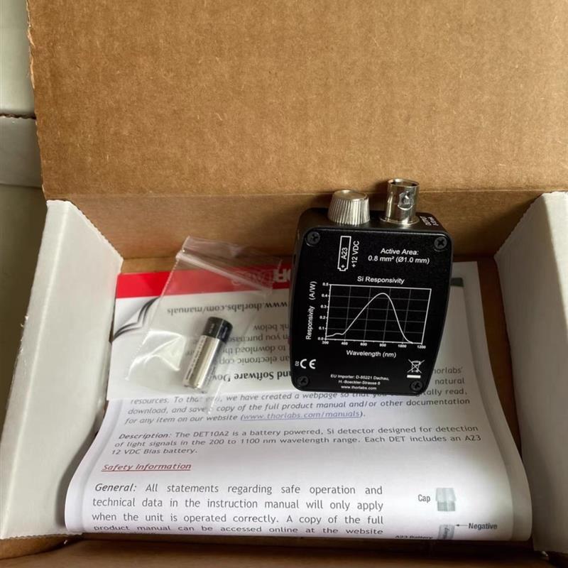 全新索雷博ThorLabs硅探测器DET10A2 220-1100nm现货直拍