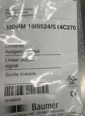 堡盟磁式角度传感器MDRM18I9524S14C270全新原装 多咨询